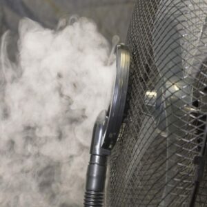 Ventilator cu umidificare Home Turbo Cool, 90W, ecran LED, 3 viteze, telecomanda, temporizator, recipient 3 L