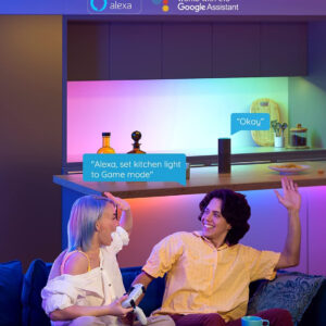 Banda LED Govee H6144 RGBIC, Sincronizare Muzica, Wifi si Bluetooth 10m, Alexa, Google Asistant