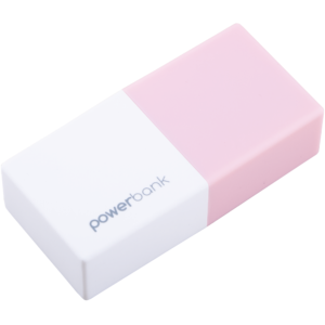 Baterie externa Blokker, 4400 mah, 3.7 v, 1 port usb, roz/alb