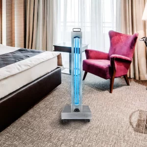 Lampa UV-C germicida profesionala cu telecomanda, temporizator, functie delay, cadru otel, 100W
