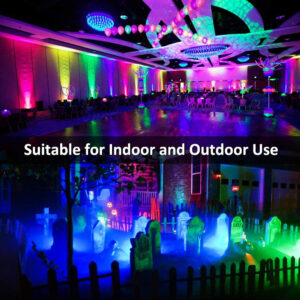 Set 2 proiectoare de podea LED RGB Novostella, Telecomanda, 20W, IP66 Waterproof