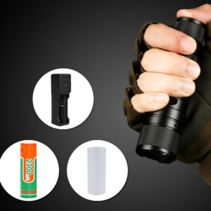 Lanterna LED Supfire F3-L2, ZOOM, 1100 lm, 300 m, incarcare USB, Negru