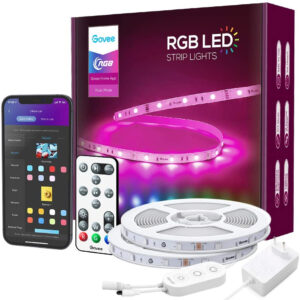 Banda LED Govee H6154 RGB, Sincronizare Muzica, Wifi si Bluetooth 15m, Telecomanda, Alexa , Google Asistant (5)