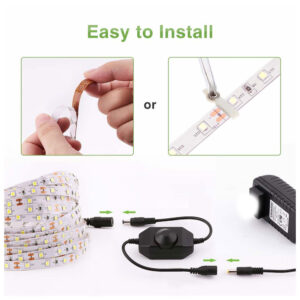 Banda LED Novostella 6 m, 360 Leduri Lumina alb-calda, Dimmer 3000K
