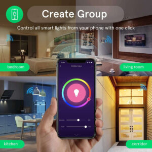 Bec Spot LED RGB Smart WiFi NOUS P8, GU10, Control din aplicatie