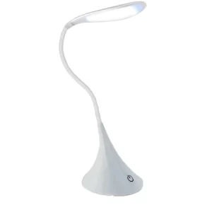 Lampa de birou cu led si control tactil, 3 trepte de intensitate, alba