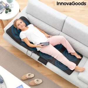 Saltea de masaj corporal Kalmat Wellness Relax, functie caldura, 5 tipuri de masaj, 3 nivele de intensitate, 4 zone, 20W