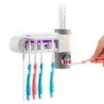 Sterilizator UV pentru periute de dinti cu suport si distribuitor de pasta de dinti Smiluv InnovaGoods Home Houseware (4)
