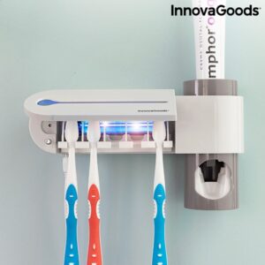 Sterilizator UV pentru periute de dinti cu suport si distribuitor de pasta de dinti Smiluv InnovaGoods Home Houseware (8)