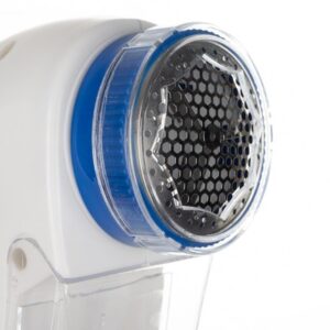 Aparat de curatat scame Malatex, putere mare 5W, 3 lame inox, perie de curatare, alimentare 220 V, alb