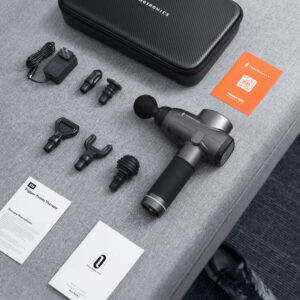 Aparat de masaj Gun Profesional TaoTronics TT-PCA003, 6 capete interschimbabile, 10 trepte de viteza, acumulator