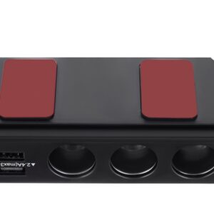Hub splitter auto, adaptor 4 porturi USB, 12-24V