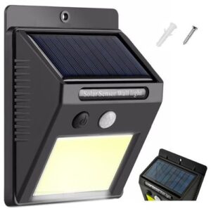 Lampa solara 48 LED-uri COB, senzor de lumina, senzor de miscare, lumina naturala