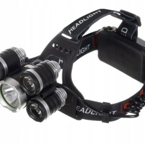 Lanterna frontala de cap, 5 LED-uri CREE, 4 moduri iluminare, acumulator, unghi reglabil de inclinare