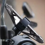 Suport telefon pentru bicicleta sau motocicleta, amortizare soc, unghi reglabil