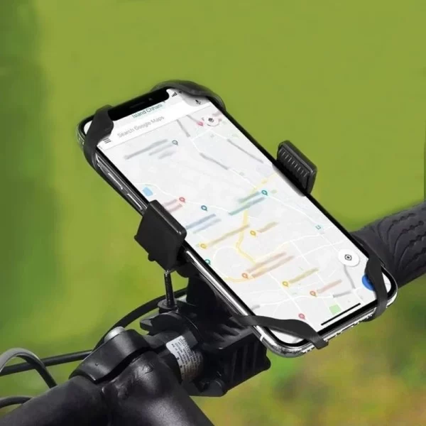 Suport telefon pentru bicicleta sau motocicleta, amortizare soc, unghi reglabil