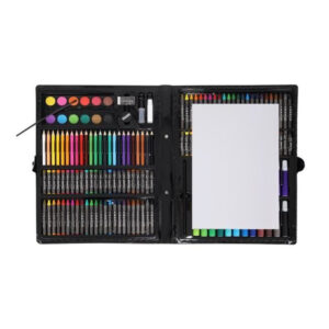 Trusa creativa de pictura si desen, set 168 piese, valiza depozitare, acuarele, creioane, ascutitoare, lipici
