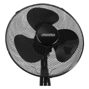 Ventilator cu picior MESKO, 45 W, 3 viteze, oscilant, 40 cm, Negru