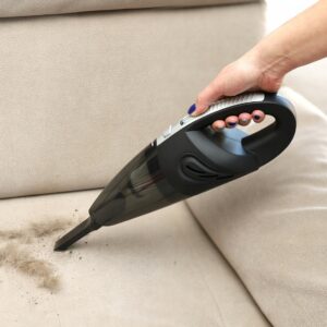 Aspirator auto wireless fara sac 120W, filtru HEPA, acumulator 2000 mah, negru