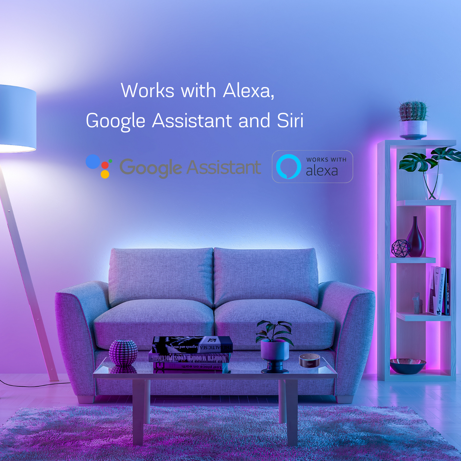 Banda LED Nous Wifi RGBIC F5 10 m Smart 18W Sincronizare Muzica compatibil cu Alexa Google Assistant si Siri 6