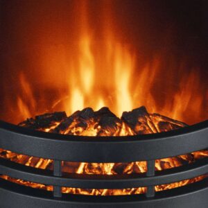 Semineu electric Classic Home 2000W, 2 trepte incalzire, termostat incorporat, efect flacara reala, design retro, protectie supraincalzire