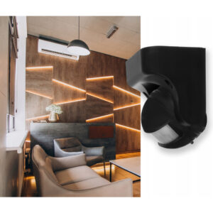 Lampa LED Twilight cu senzor de miscare si senzor de lumina, 0.45W, rezistenta la apa, reglabila