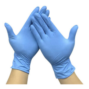 Manusi nitril albastre, nepudrate, 100 buc Easy Care, Marimea XL, medicale, pentru examinare, de unica folosinta