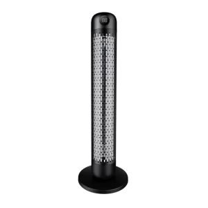 Incalzitor radiant cu Infrarosu, 2000W, senzor de miscare, telecomanda, display LED, 2 trepte de putere, interior-exterior, negru