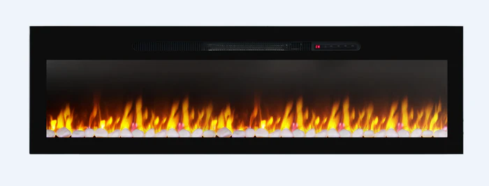Semineu Electric Incorporabil Luxe Fire cu Sunet busteni Smart WIFI 7 teme de culoare Functie incalzire Telecomanda Timer 1800W 8