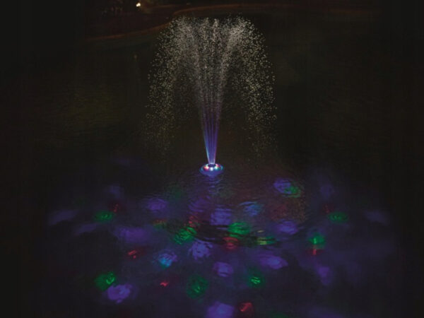 Fantana arteziana de piscina sau iaz Bestway iluminare LED Multicolor Acumulator 2 tipuri de jet de apa 1 5