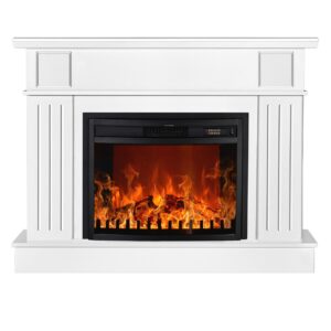 Semineu Electric 3D Marina Maxi & Zakynthos,1500W, Telecomanda, 2 trepte de caldura, 117*90*33 cm