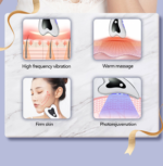 Dispozitiv de masaj facial fotonic Gua Sha pentru infrumusetare si intretinere, 13W, acumulator