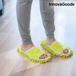 Papuci de casa Mop Mop&Go Innovagoods pentru curatarea si lustruirea podelei
