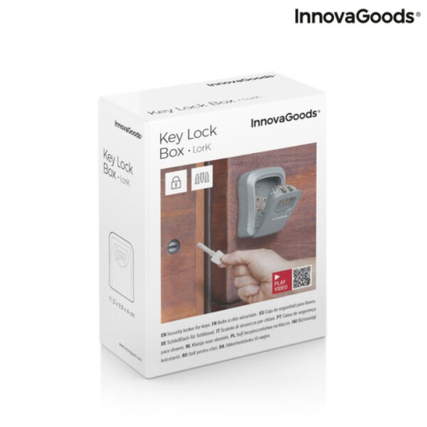 Seif pentru chei Lork Innovagoods Lockbox, cifru mecanic, 113 x 85 mm, metal