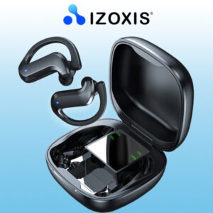 Casti audio in-ear Izoxis, True Wireless, Bluetooth 5.0, noise cancelling, universale, negre