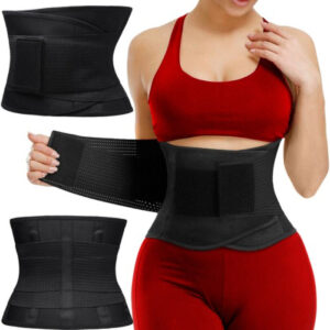 Centura de slabire din neopren tip corset pentru modelare si exercitii, Trizand, dimensiune universala, 23x108 cm