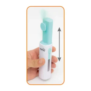 Ventilator de mana cu acumulator, diametru elice 10 cm, USB, ratractabil, autonomie 5 ore