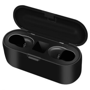 Casti audio In-Ear Izoxis, Bluetooth, USB, Microfon, Autonomie mare, impedanta 32Ω, powerbank: 2000 mAh negru