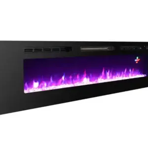 Semineu Electric incorporabil 3D Amadeo 60 XL, 5 teme de culoare, 152,5 x 46,5 cm, Functie incalzire, Telecomanda, Timer, 1500W