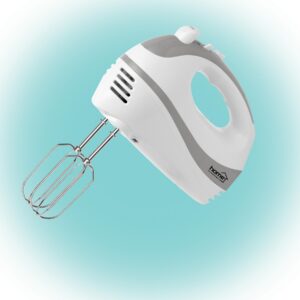 Mixer de mana Home 250W, 5 Trepte de Viteza, Teluri pentru Spuma si Framantat, functie Turbo, alb