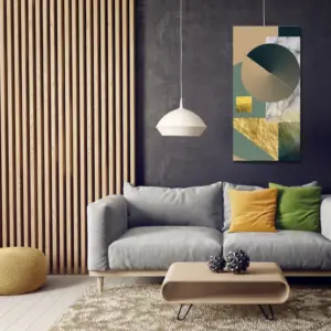 Panou Radiant Ceramic cu Infrarosu ArtHeat, Tip Tablou, Model Abstract Marble, Smart WiFi, 120 x 60 cm, Telecomanda, Termostat, 500 W