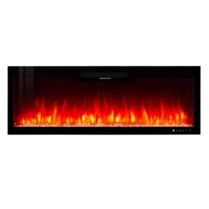 Semineu Electric incorporabil 3D Vegas XL, 10 teme de culoare, 152,4 x 45,7 cm, Functie incalzire, Telecomanda, Timer, 1500W