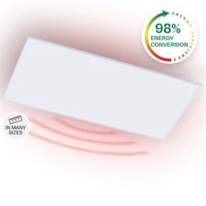 Panou Radiant de Incalzire Infra Hibrid Home EcoRay, Smart WiFi, Montare pe Perete sau Tavan, 700W, Termostat si Timer, Telecomanda, Alb